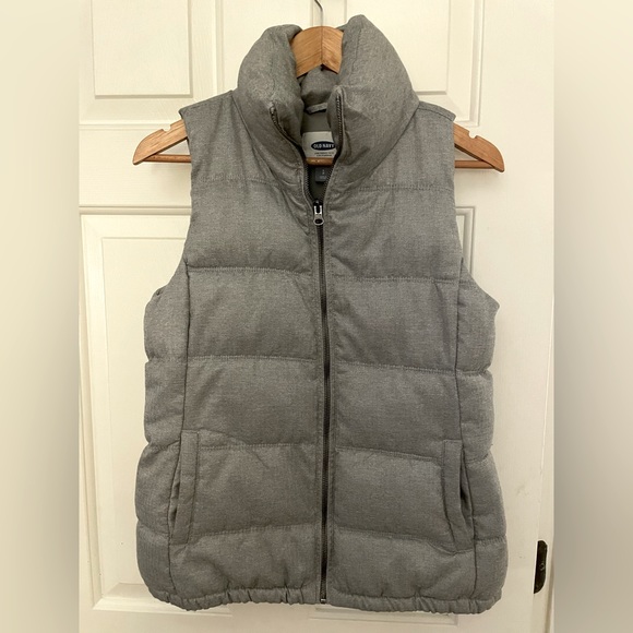 Old navy puffer vest grey - Picture 1 of 3